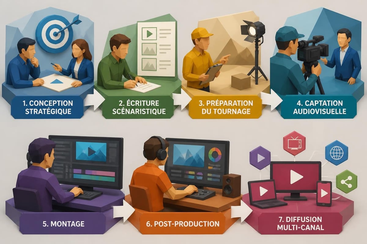 Processus production vidéo institutionnelle