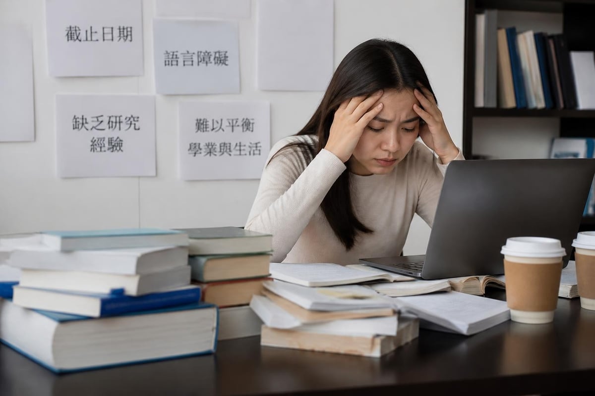 大學生面對的學業壓力