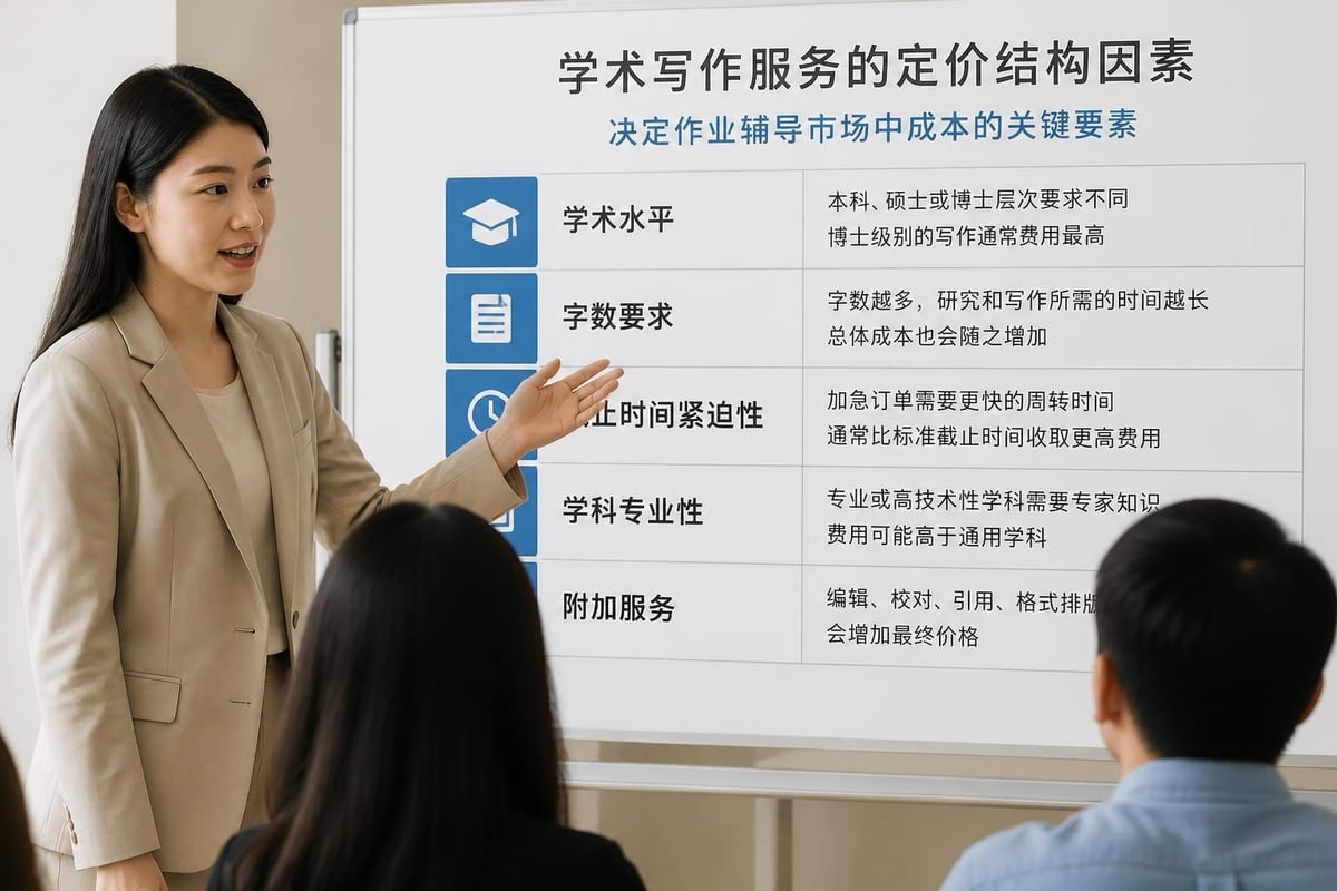學術服務定價因素