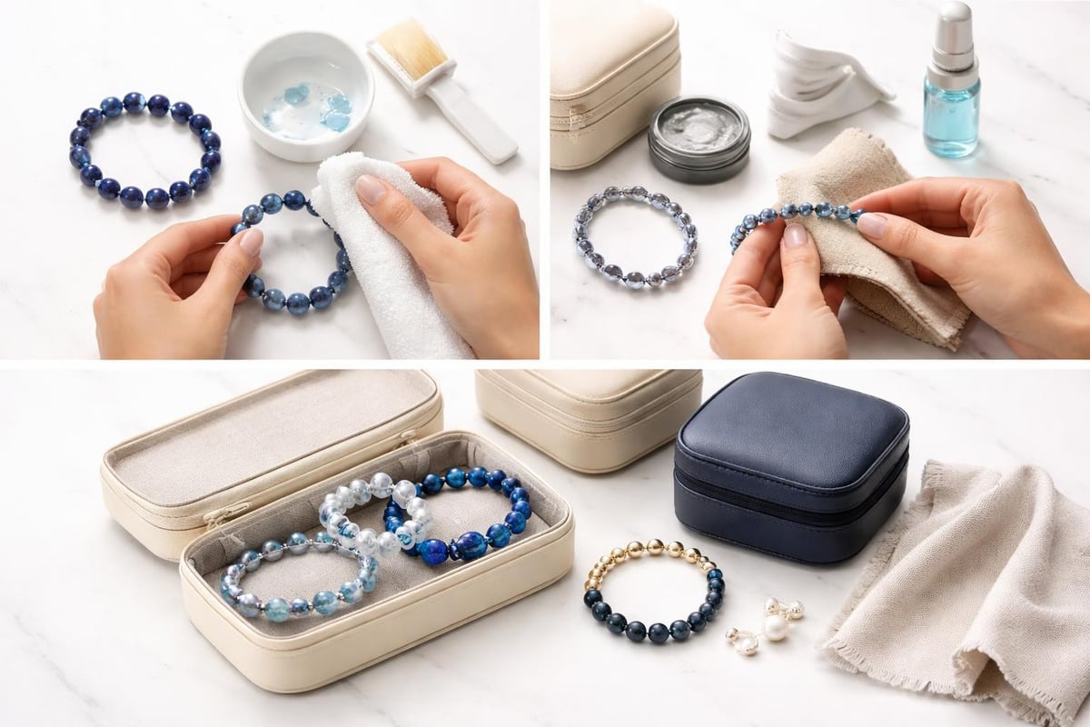 Blue bracelet care guide