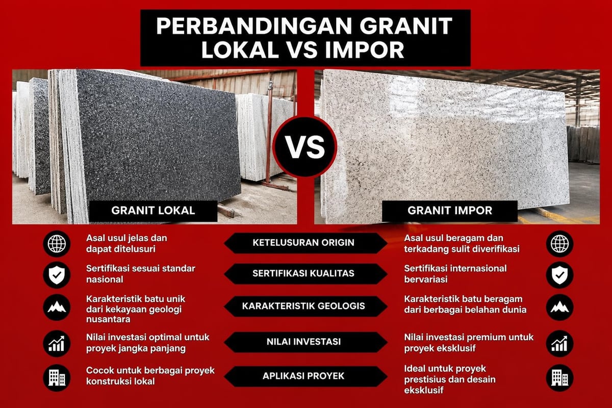 Perbandingan granit