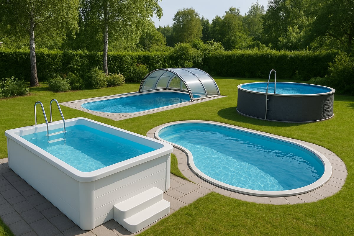 Typer av 4 meter pooler och materialval