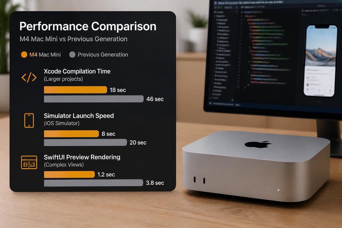 Mac Mini iOS development performance comparison