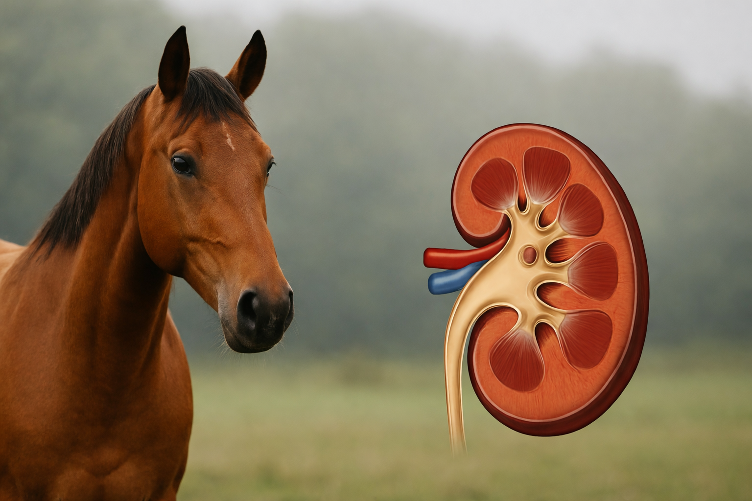 Niere beim Pferd: Symptome erkennen, Krankheiten behandeln & richtig vorbeugen