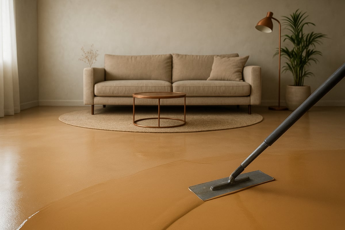Het Installatieproces van een Gietvloer in Warme Kleur: Stappenplan voor Beginners