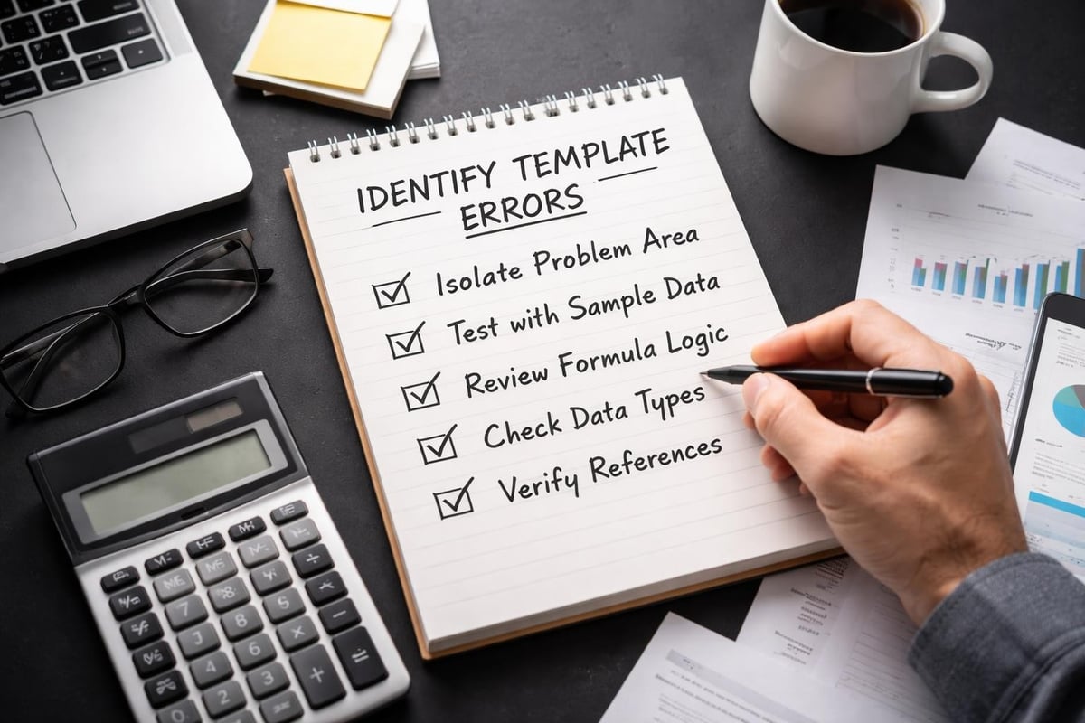 Template troubleshooting process