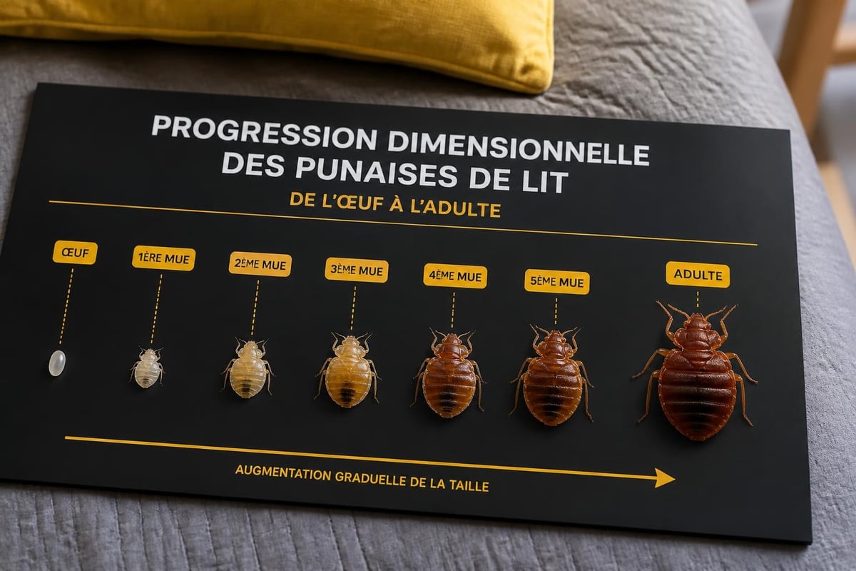 Cycle de croissance punaise de lit