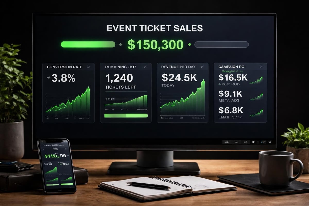 Real-time event marketing dashboard