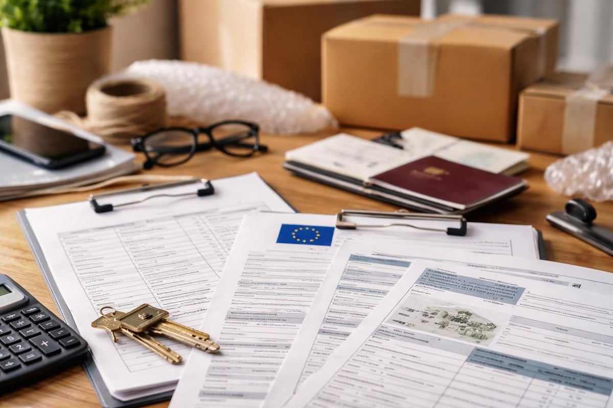 Documentation administrative déménagement européen