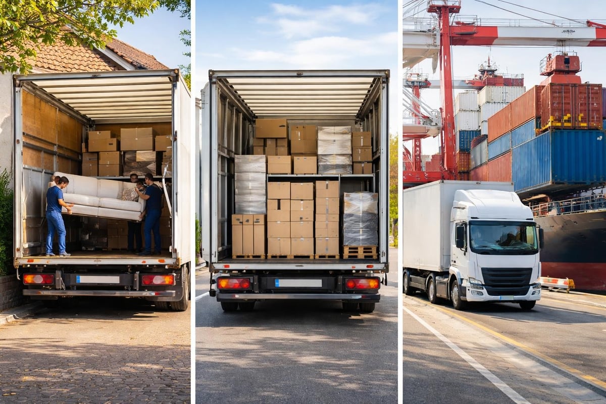 Options logistiques déménagement international