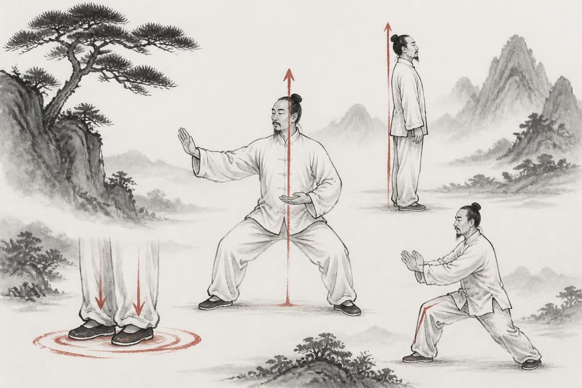 Proper tai chi standing posture