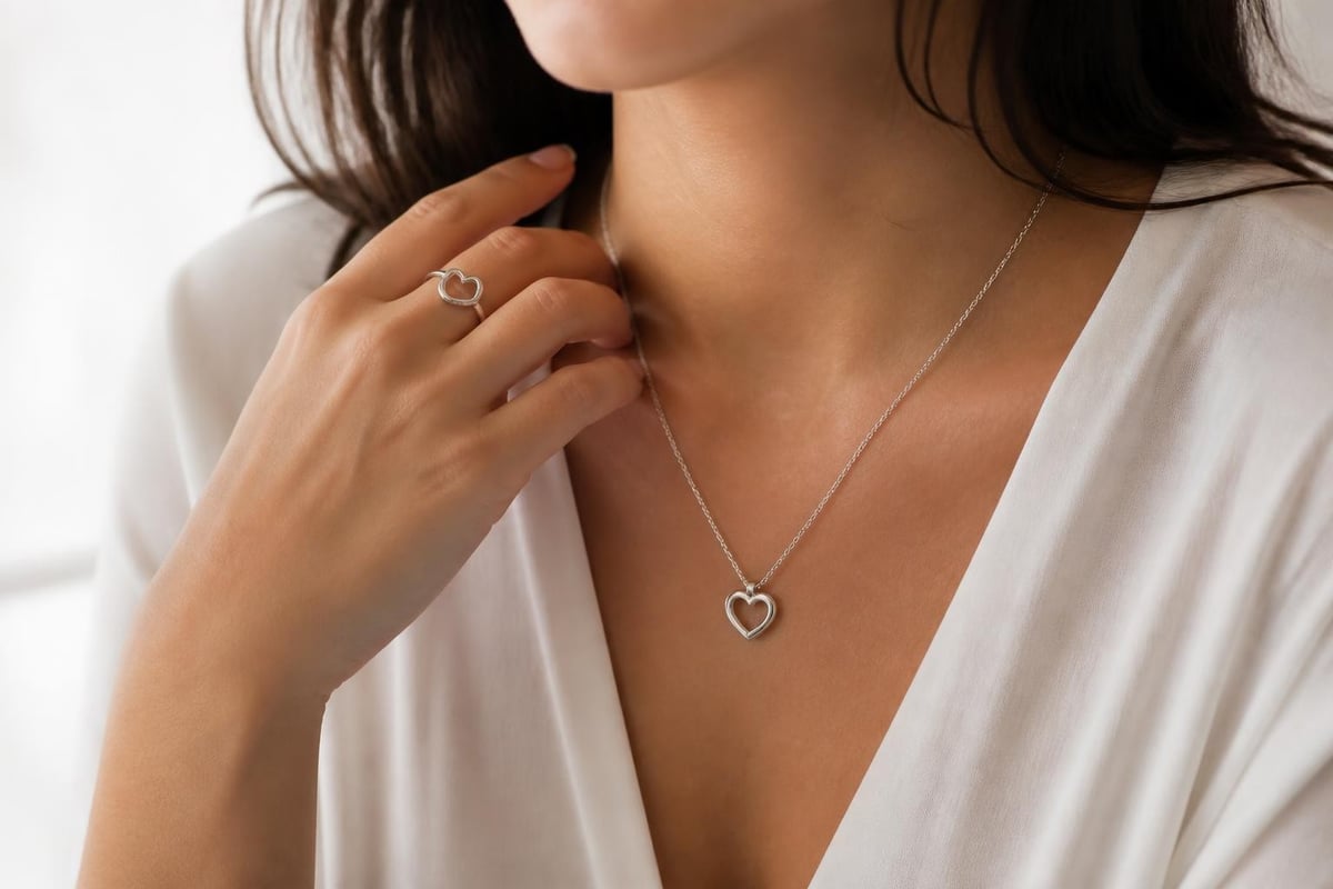 Heart necklace symbolism and occasions