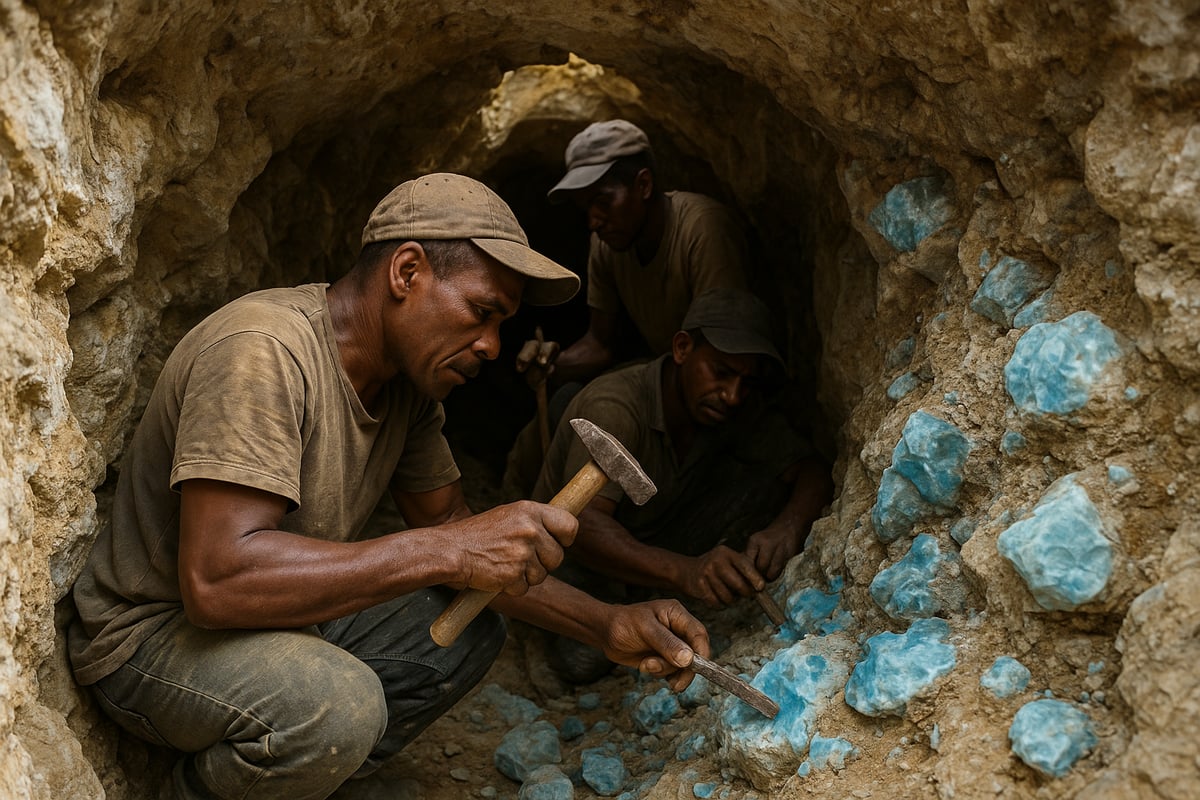 Mining and Crafting Larimar: From Earth to Art