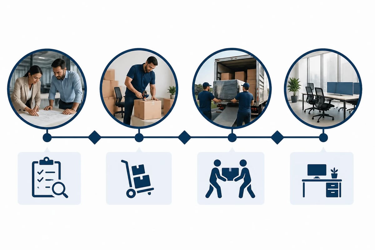 Commercial moving timeline