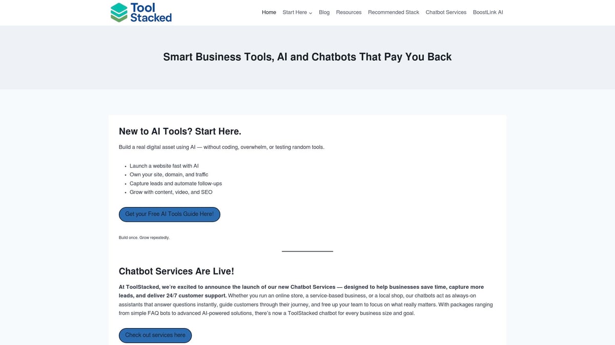 9 Essential AI Tools That Automate Business in 2026 - ToolStacked: AI Chatbot & Automation Platform