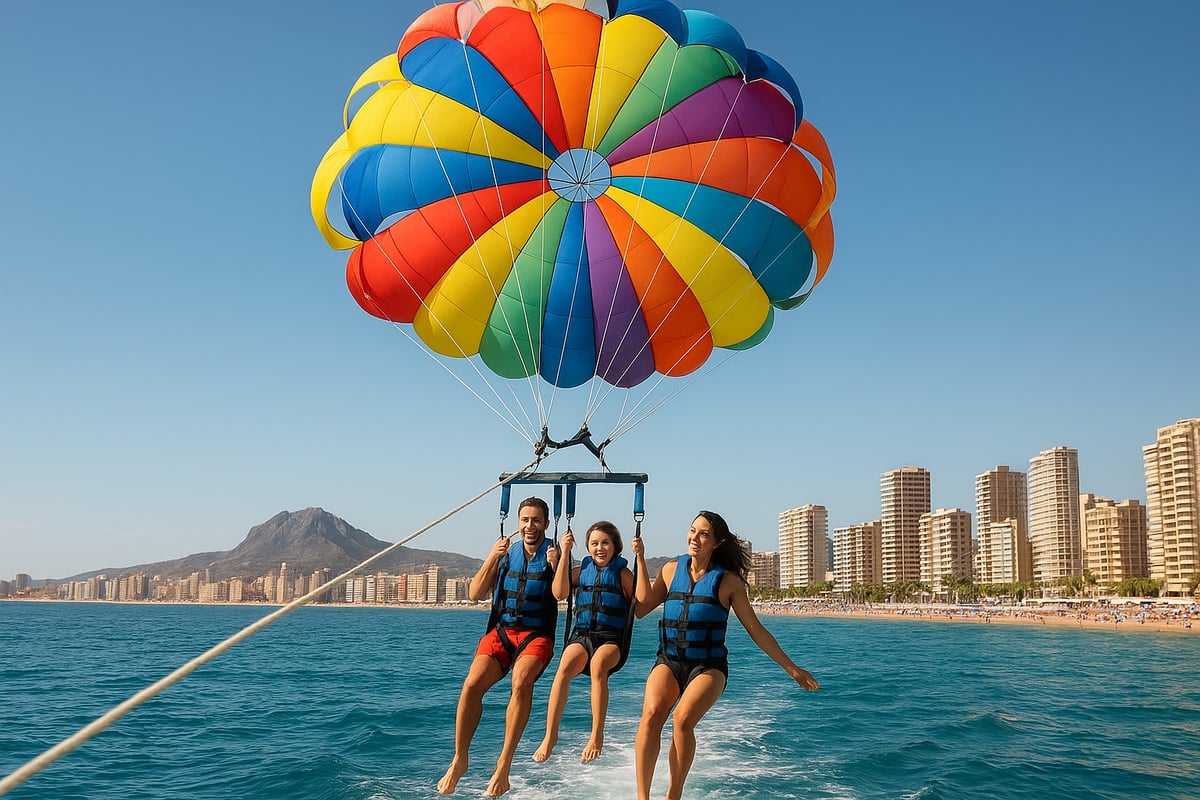 Motos de Agua Benidorm - article ae9aaec0 a4b7 4cd5 b15 fotografia realista y de alta calidad de turistas 0 6unrfb ¿Qué es el Parasailing y por qué es tan popular en Benidorm?