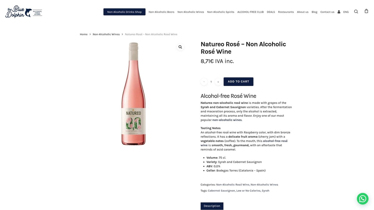 7 Alcohol Free Wine Best Picks to Try in 2026 - Natureo Rosé Non-Alcoholic Rosé Wine