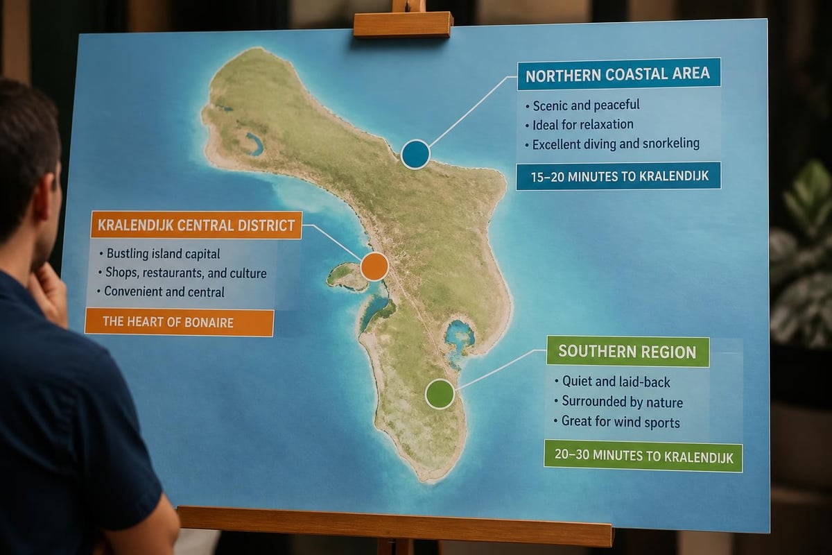 Bonaire's accommodation zones