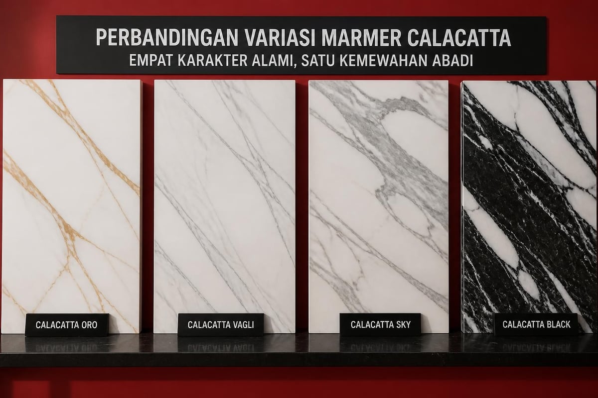 Variasi marmer Calacatta