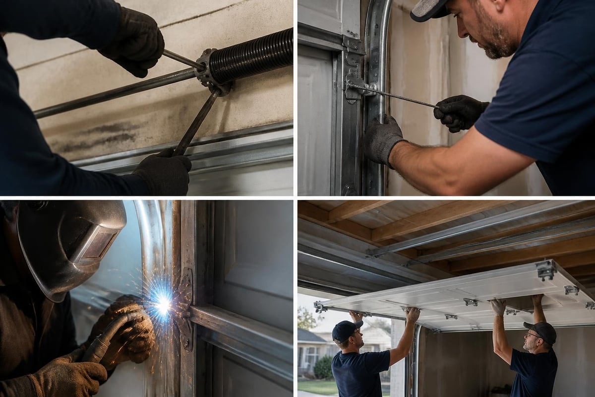 Garage door repair safety