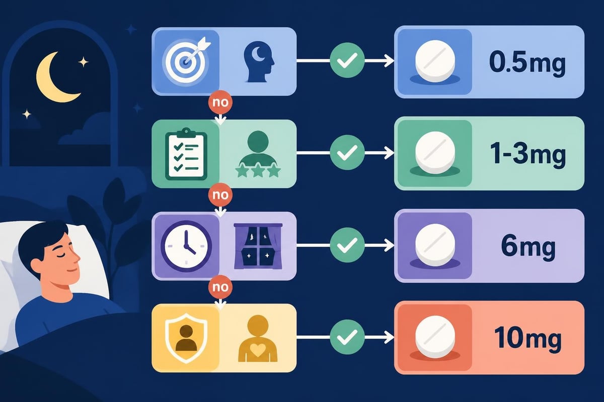 Dose selection decision tree