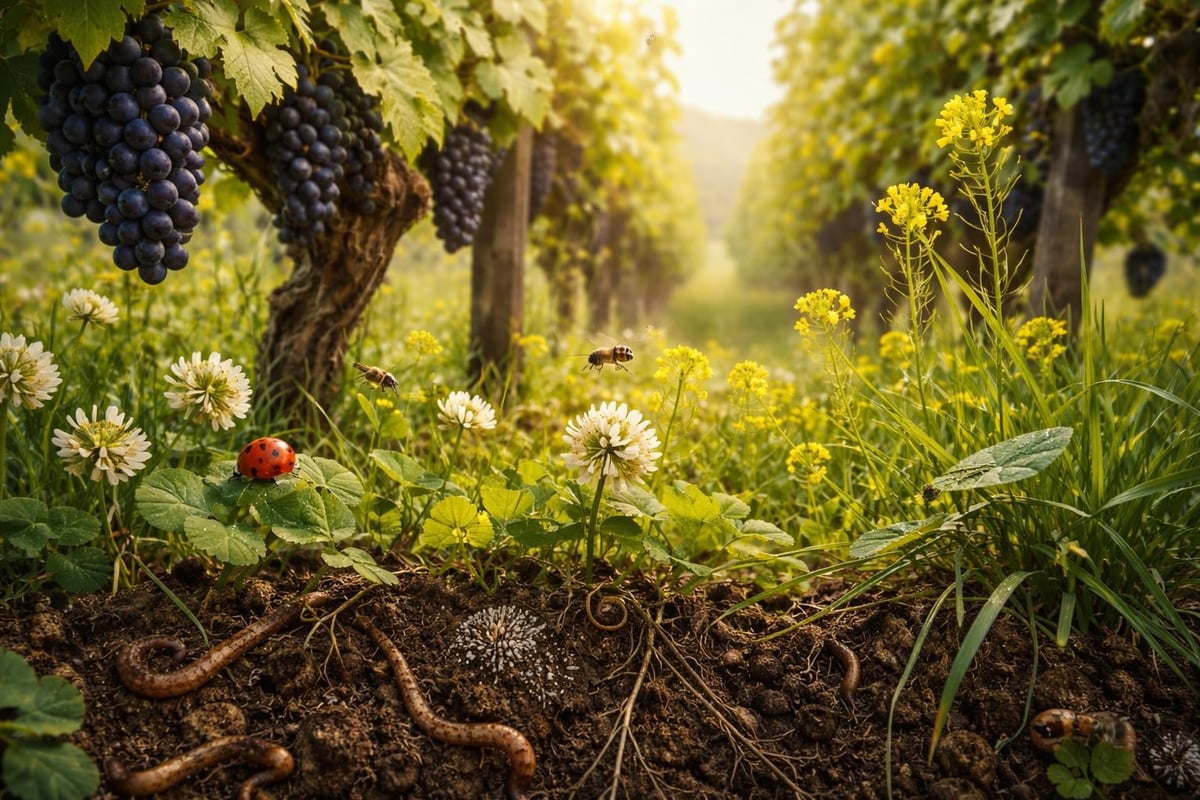 Organic vineyard ecosystem