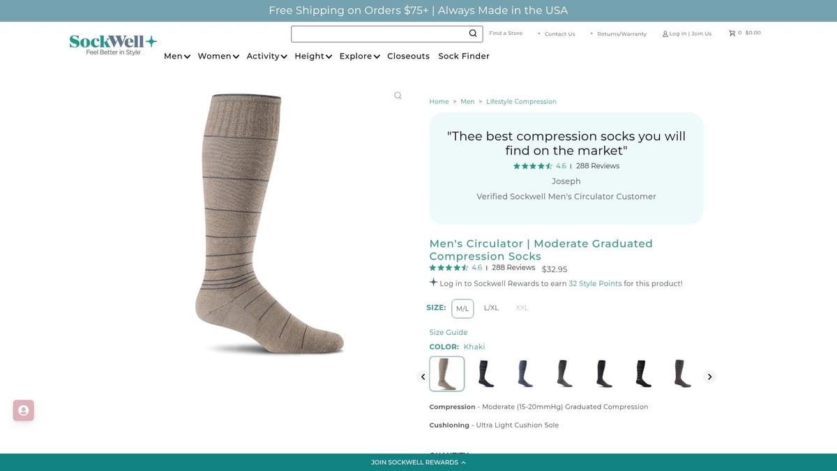 7 Odor Resistant Socks for Fresh, Comfortable Feet in 2026 - Sockwell Men's Circulator Moderate Graduated Compression Socks