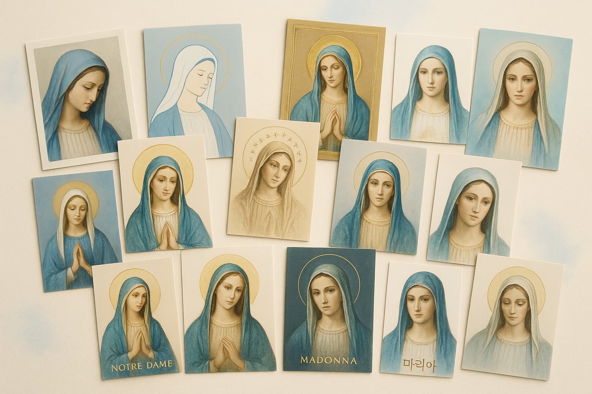 Types of Mary Prayer Cards Available