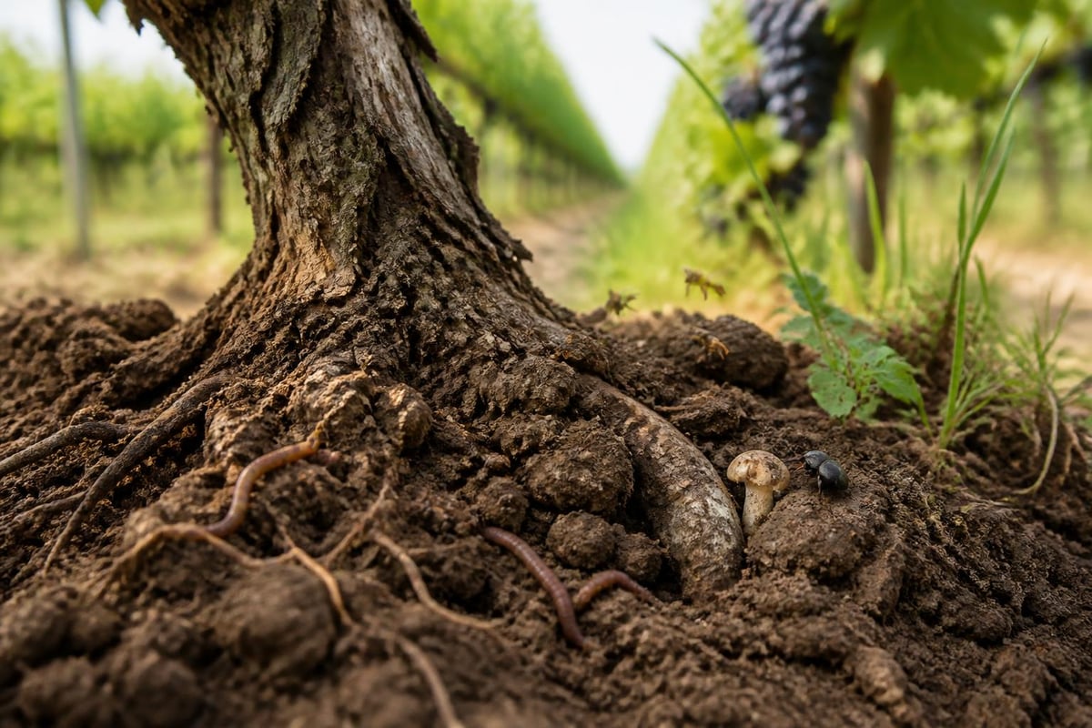 Organic vineyard ecosystem