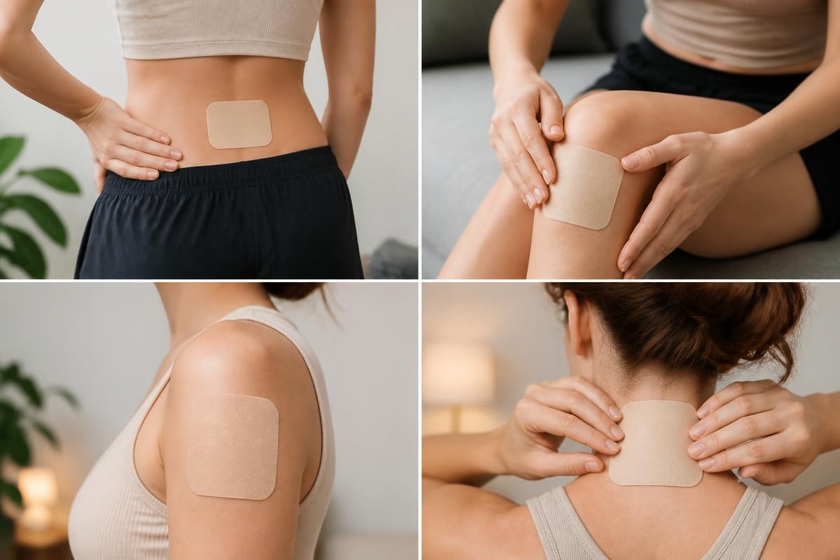 CBD patch application sites