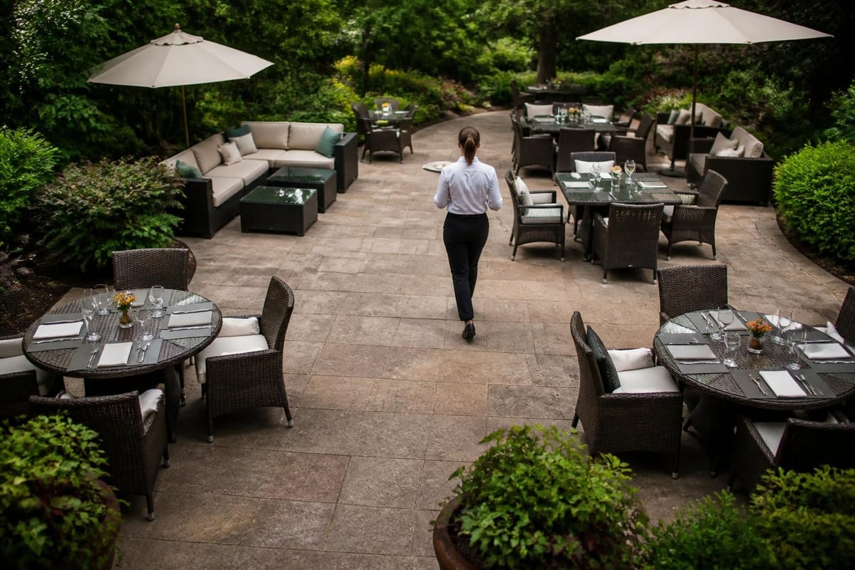 Hospitality furniture layout