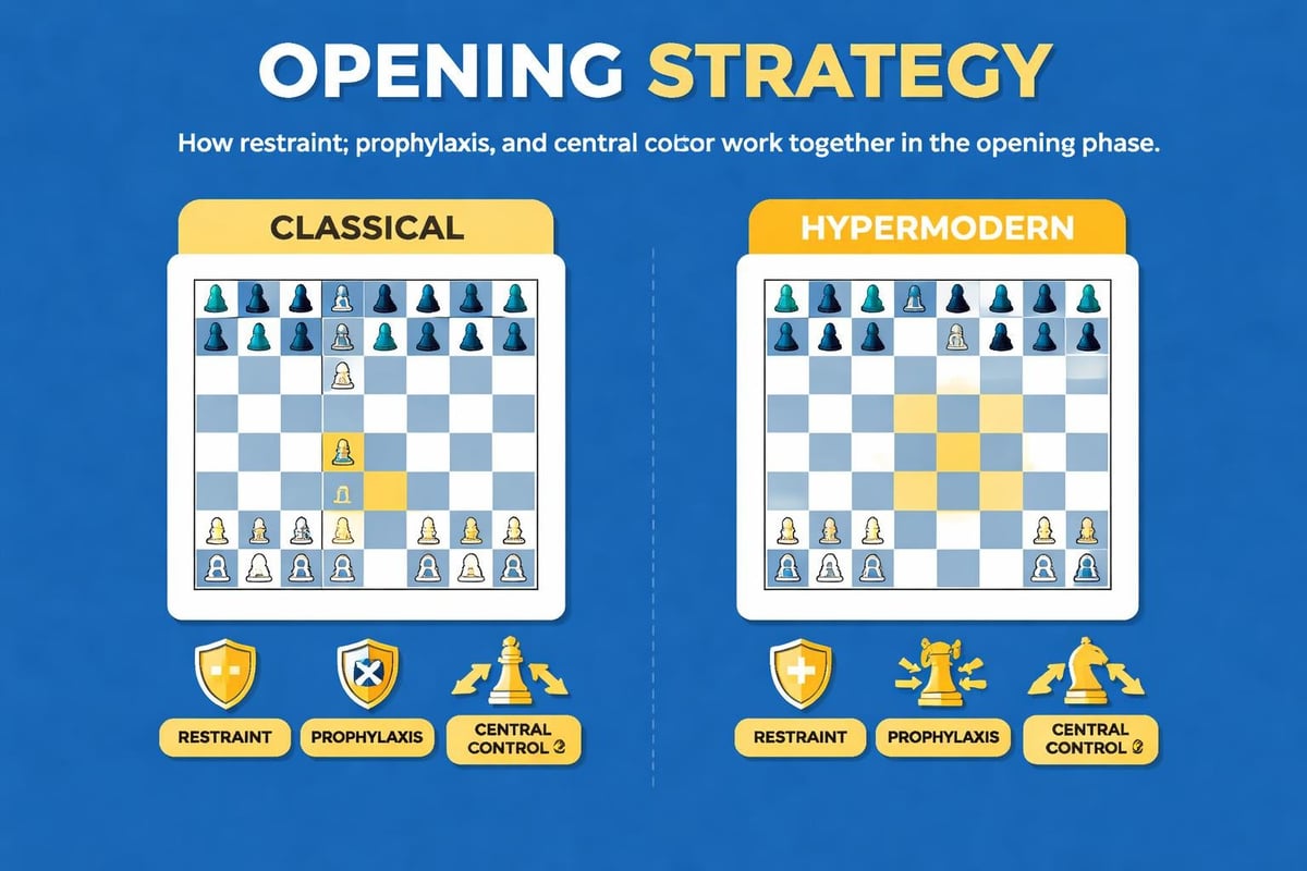My system chess applied to openings