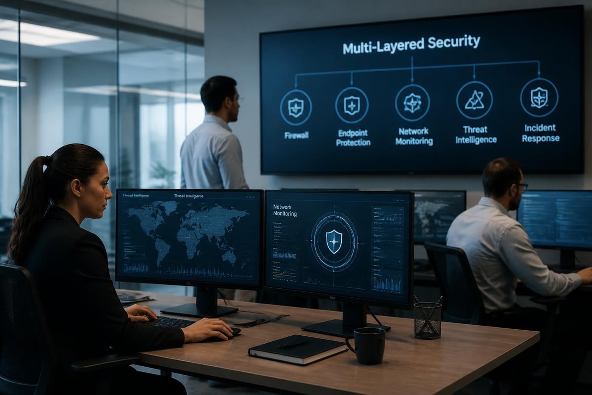 Layered cybersecurity defense strategy