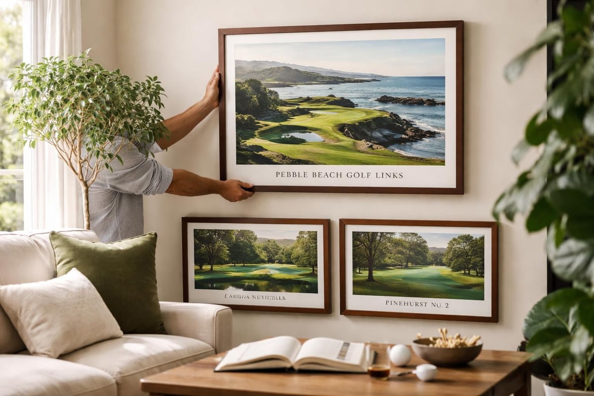 Golf course memories transformed into wall art