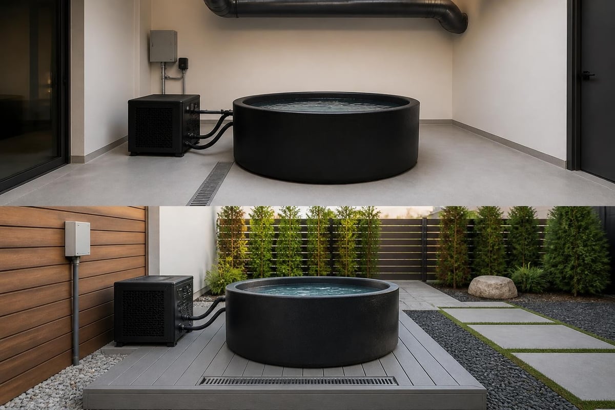 Cold plunge installation planning