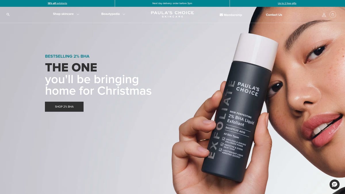 9 Essential Skin Clearing Products for Flawless Skin in 2025 - Paula’s Choice Skin Perfecting 2% BHA Liquid Exfoliant