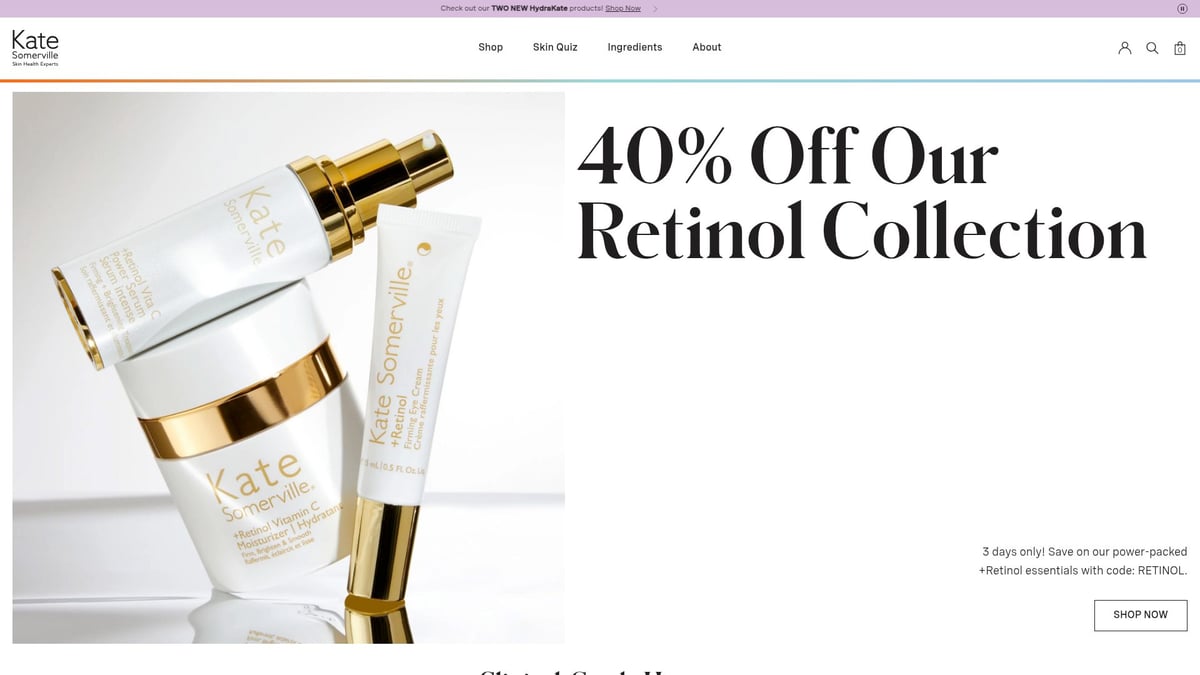 9 Essential Skin Clearing Products for Flawless Skin in 2025 - Kate Somerville EradiKate Acne Treatment