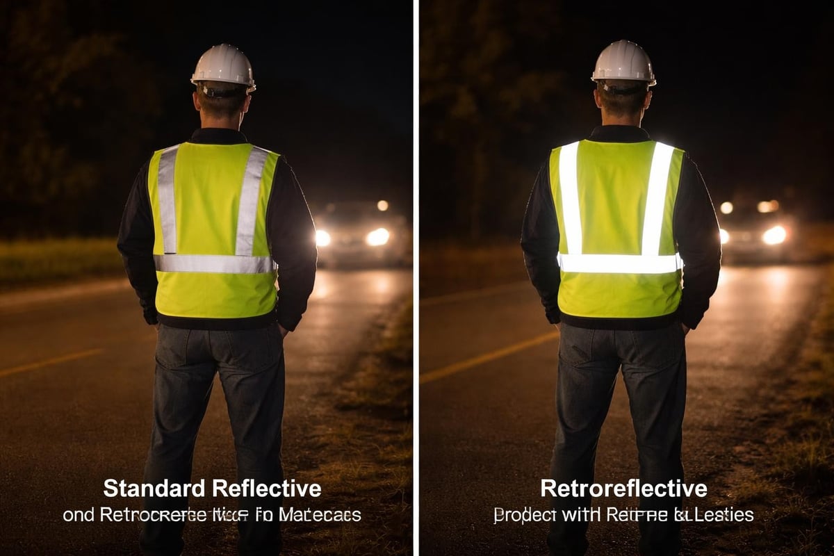 Retroreflective materials functionality