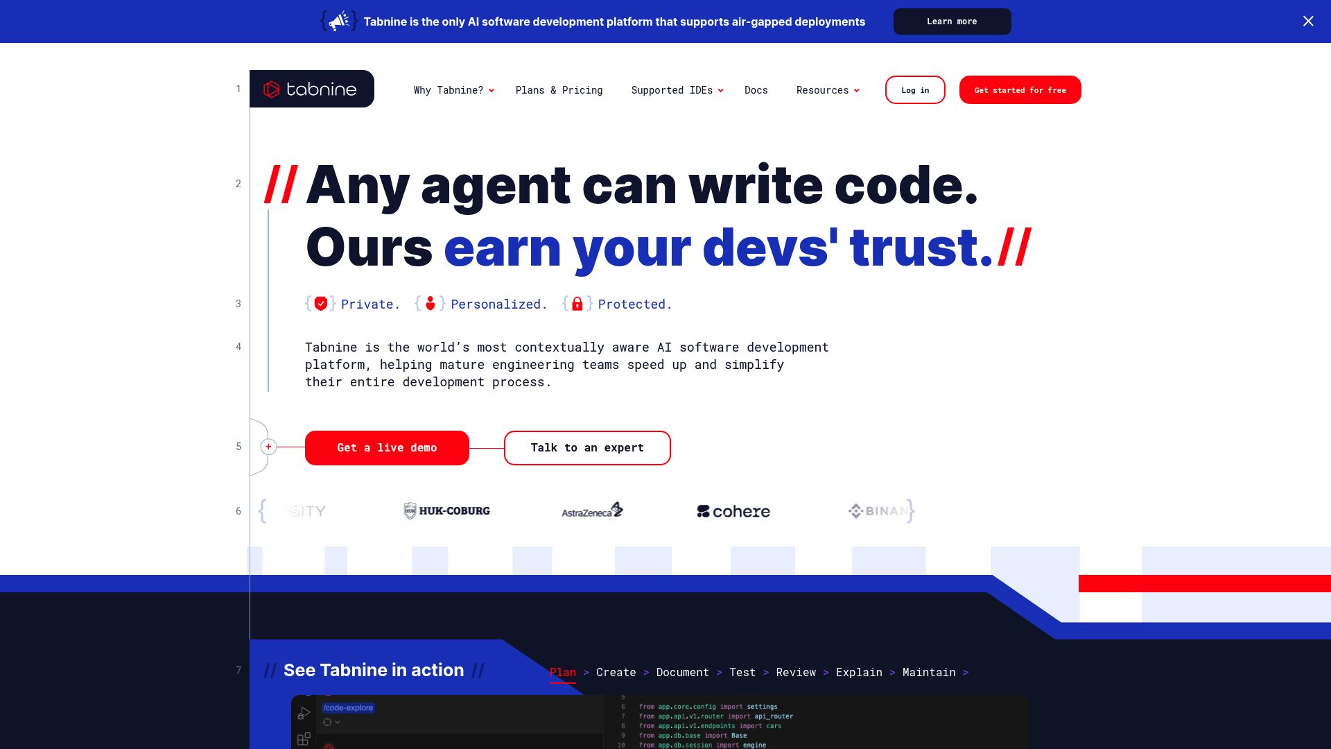 Top 7 Best AI for Coding Tools in 2025 - Tabnine