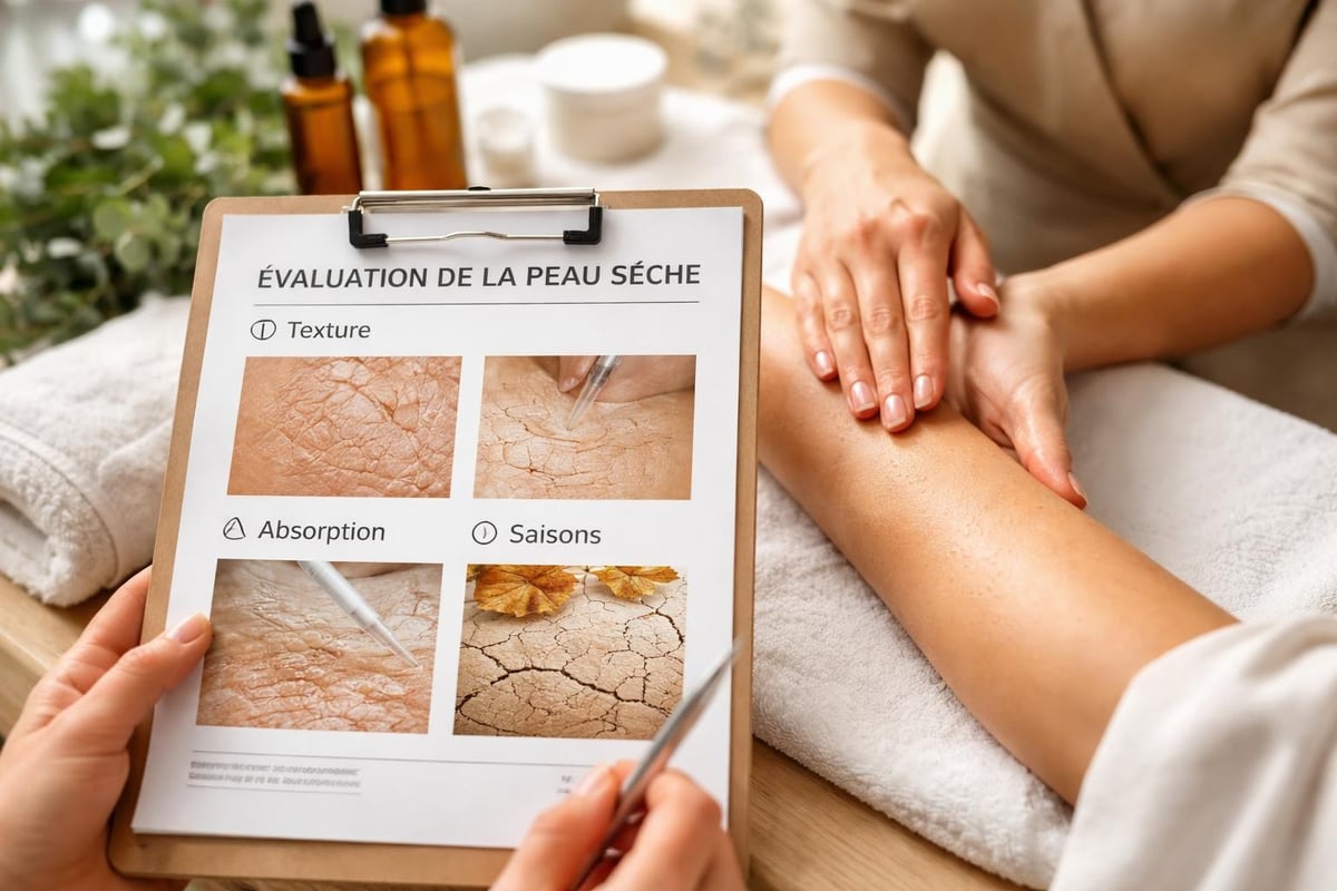 Dry skin identification in spa setting