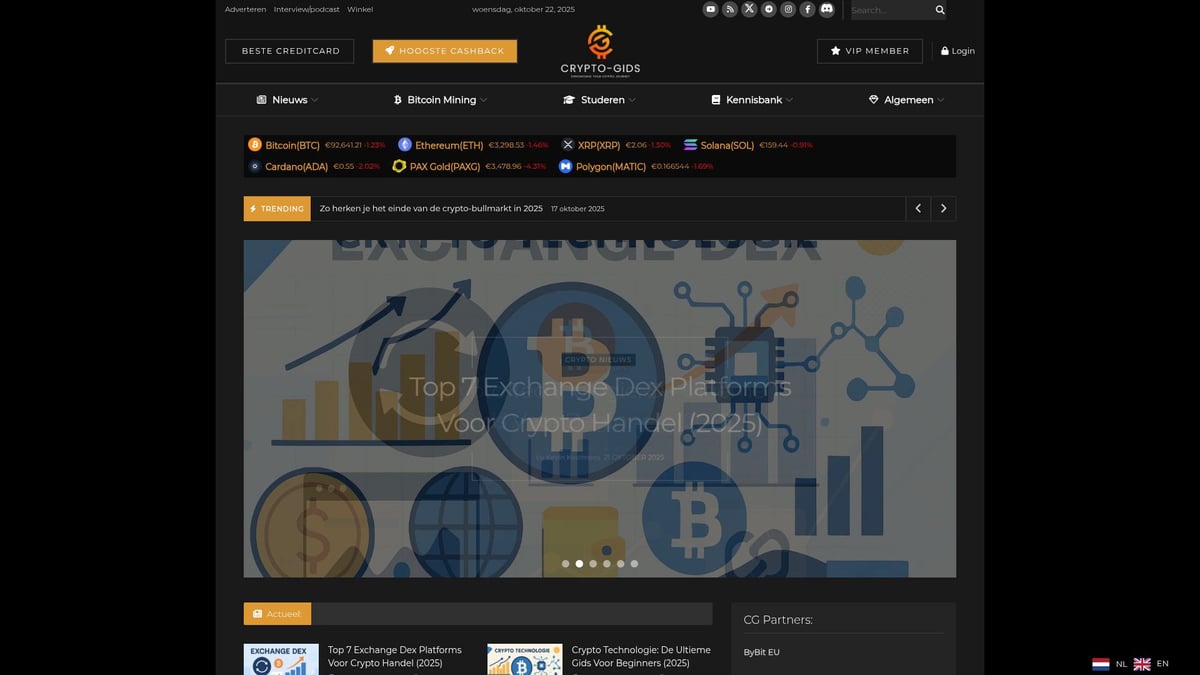 Top 7 Crypto Bank Opties Voor 2025: Veilig & Betrouwbaar - Crypto-Gids.nl: Jouw Gids voor Crypto Banking en Meer