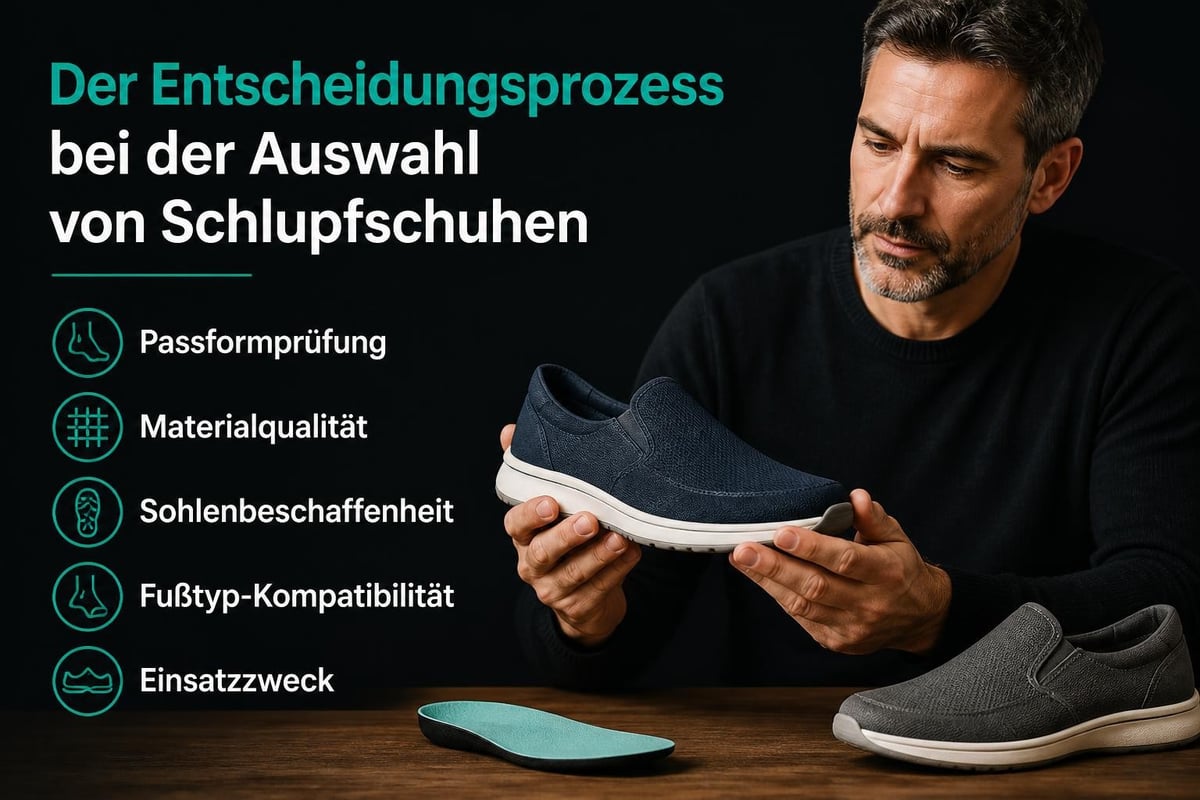 Auswahlkriterien Schlupfschuhe