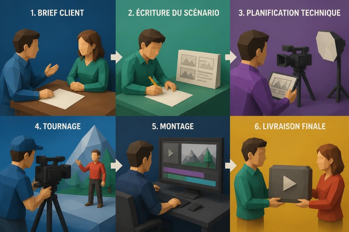 Étapes de production vidéo