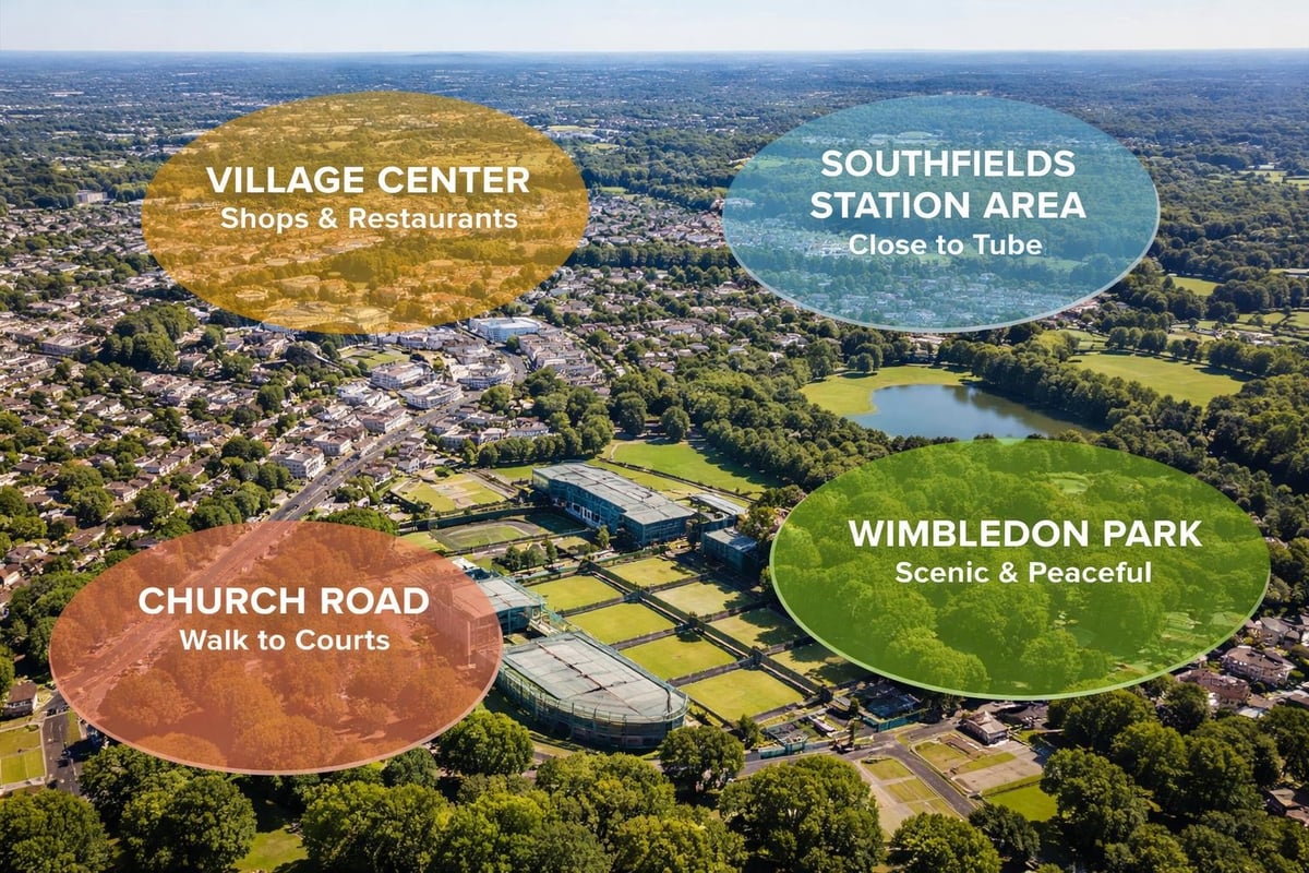 Wimbledon accommodation zones