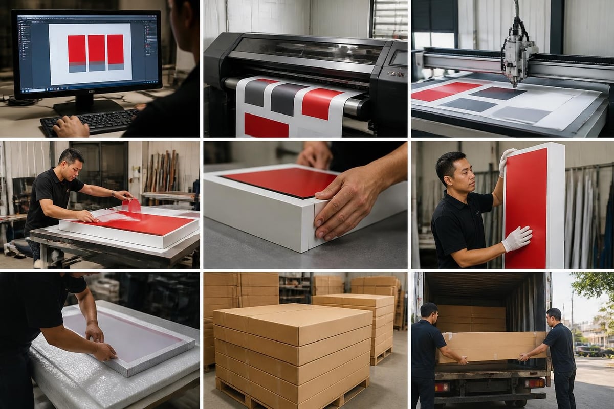 Signage production workflow