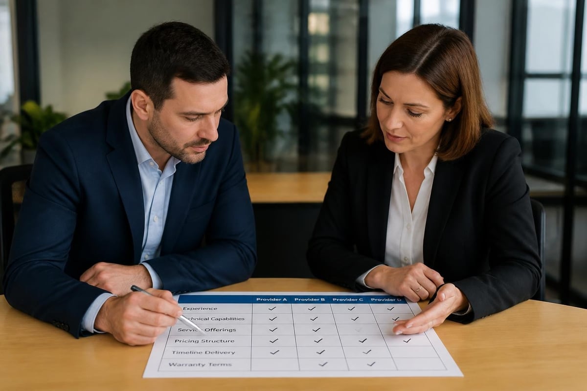 Signage shop evaluation criteria