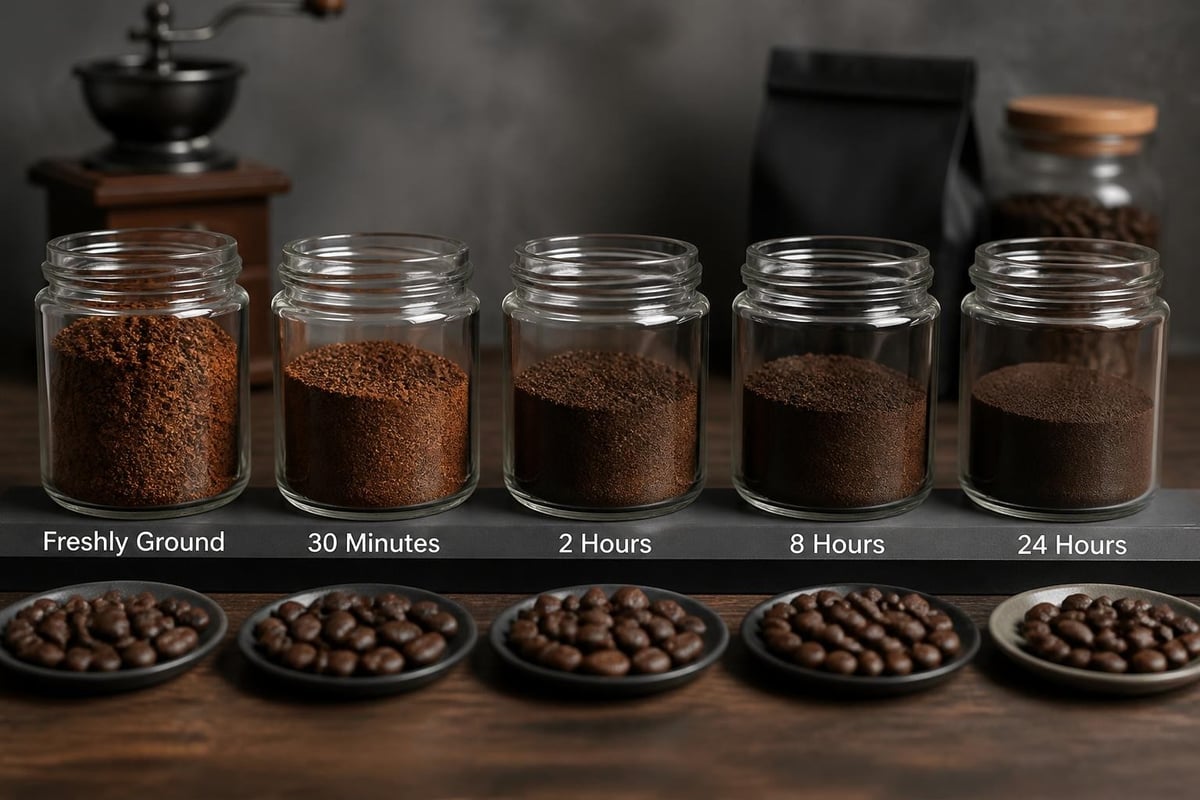 Coffee oxidation timeline