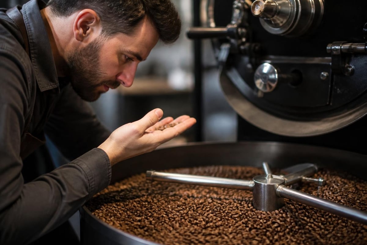 Torréfaction adaptée aux grains décaféinés