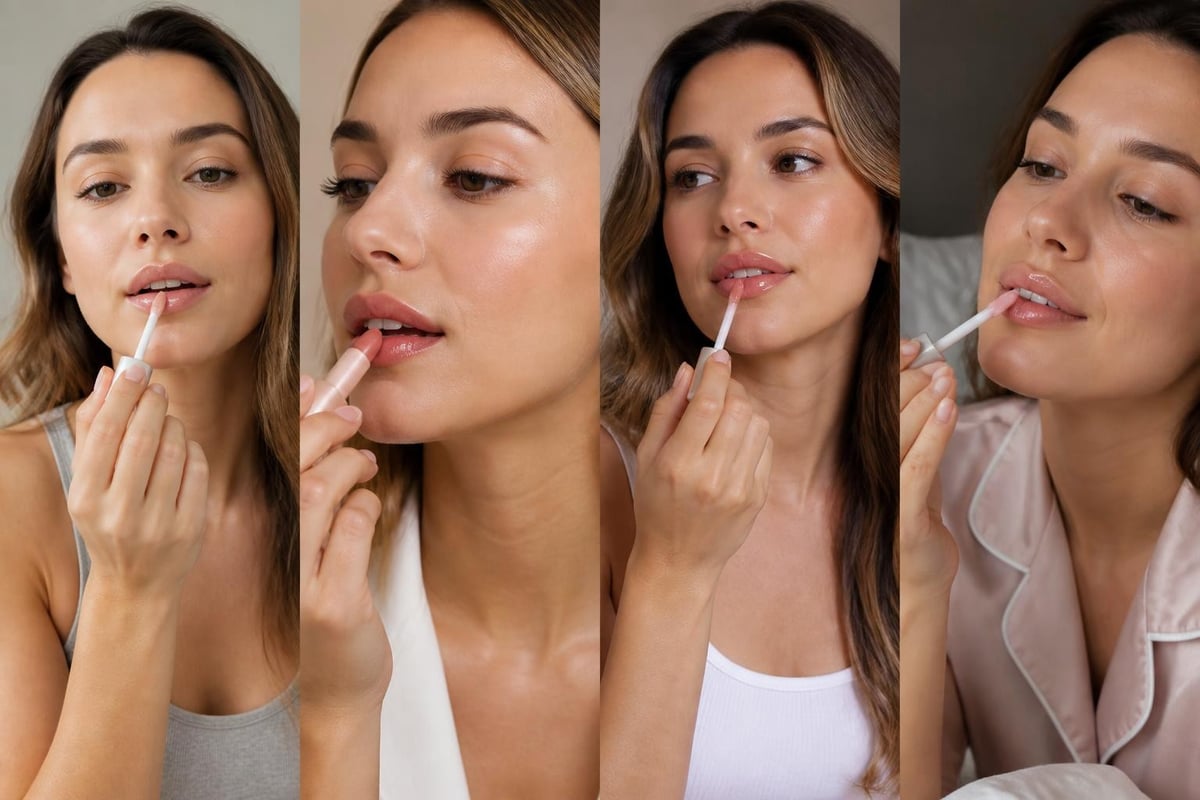 Lip oil application methods