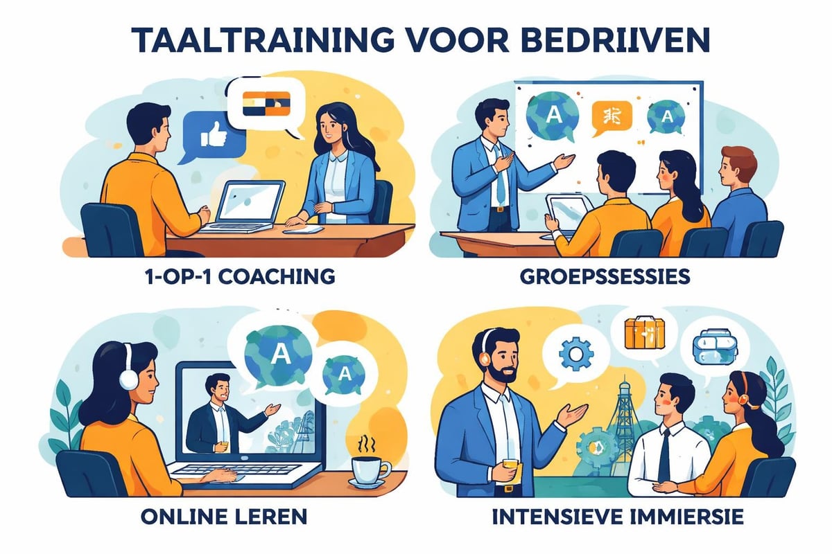 Zakelijke taaltraining formats